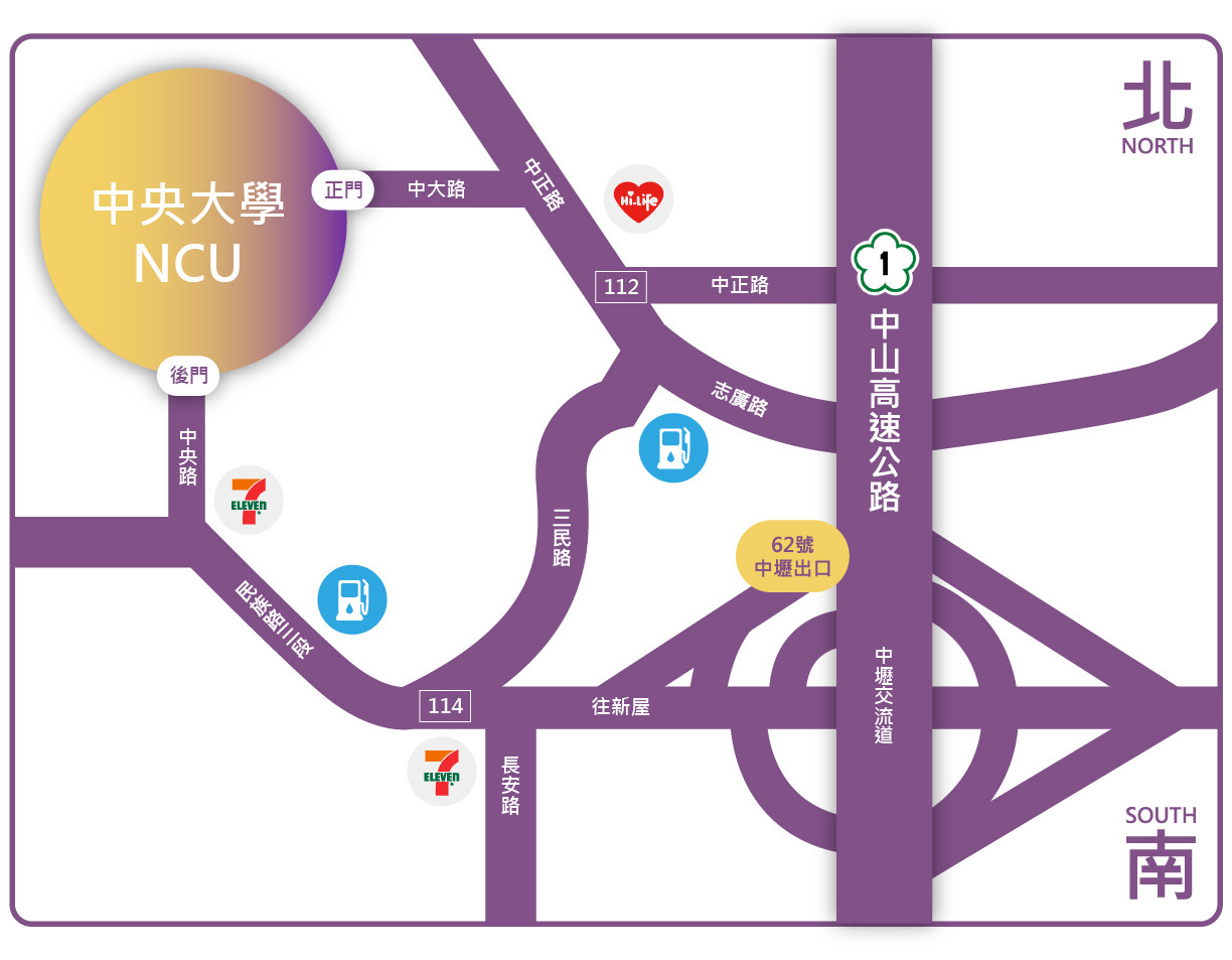 校區周邊路線導覽圖